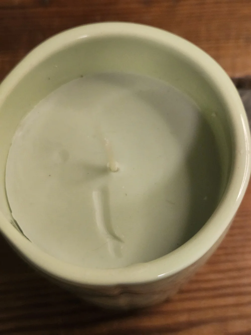 ORae Dunn Spring Time Ceramic Candle Mint